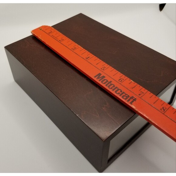 Red Envelope Cigar Lover's Kit Maple Veneer Nickel Finish Ashtray Lighter READ - Picture 4 of 12